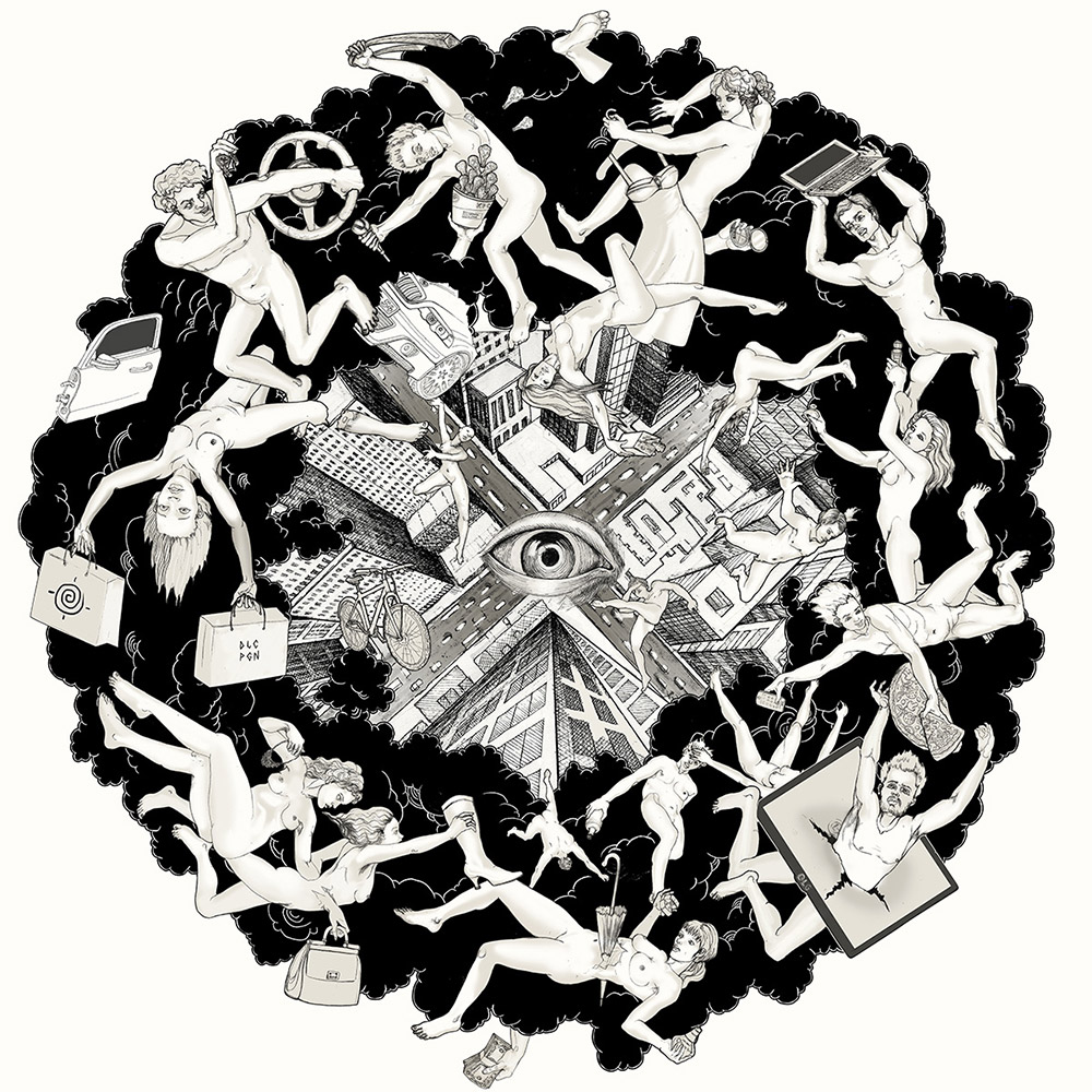 @Dolce Paganne - Big Bang - ink and digital - 2017